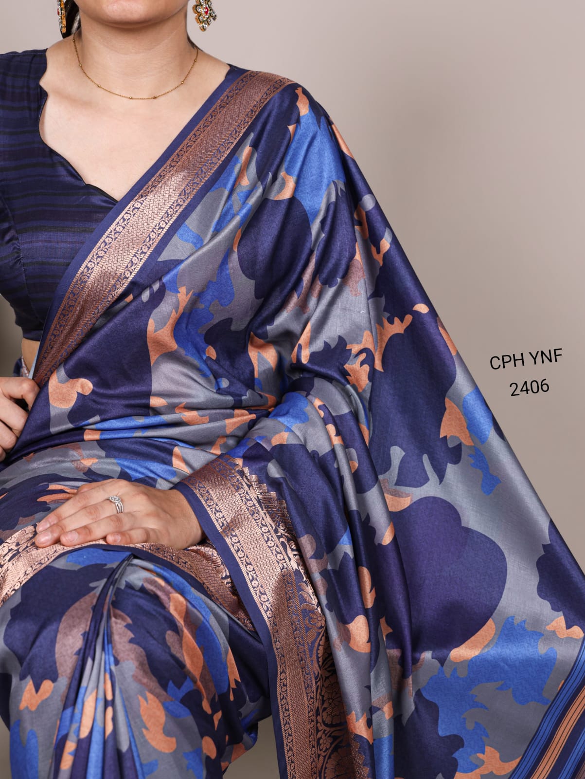 Tussar Silk Saree with Viscose Border Elegance
